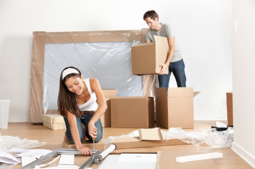 Flat removal team preparing apartment move in Richmond upon Thames