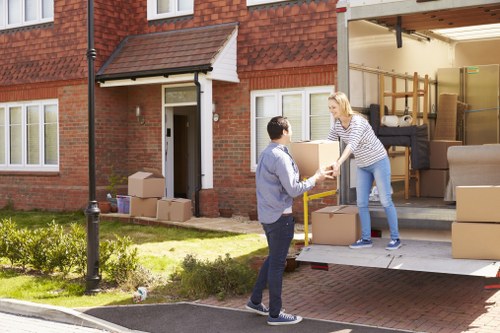 Man and van loading belongings for a local move in Richmond upon Thames