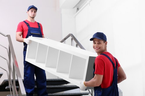 Office relocation materials prepared for transport in Richmond upon Thames
