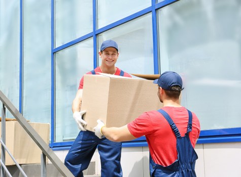 Removal team planning a move in Richmond upon Thames residential area