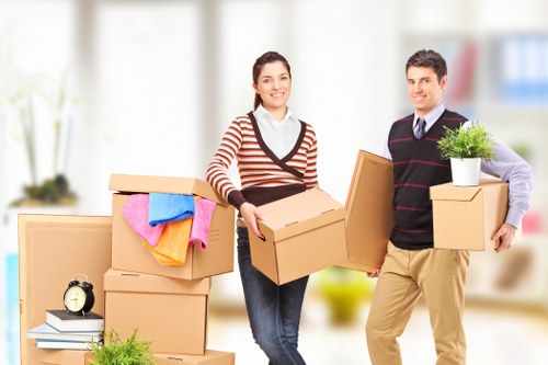 Household items being carefully loaded for a Richmond upon Thames move