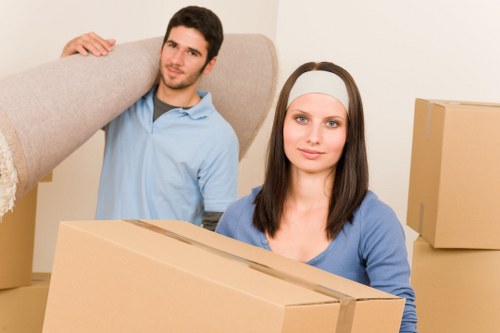 Secure moving service with packed household items