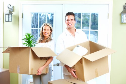 Packed removal van prepared for house or office relocation in Richmond upon Thames