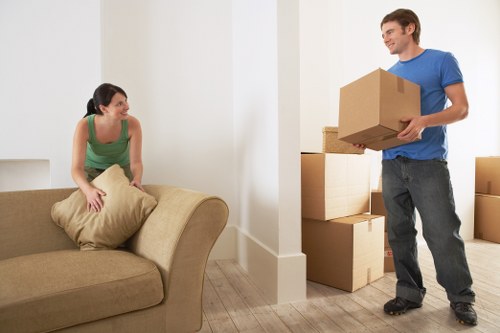 Trained staff using careful moving techniques during a Richmond upon Thames removal